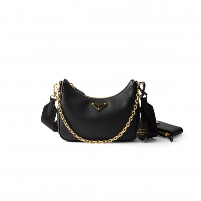 PRADA RE-EDITION 2005 SAFFIANO LEATHER BAG 1BH204 (22*18*6cm) 